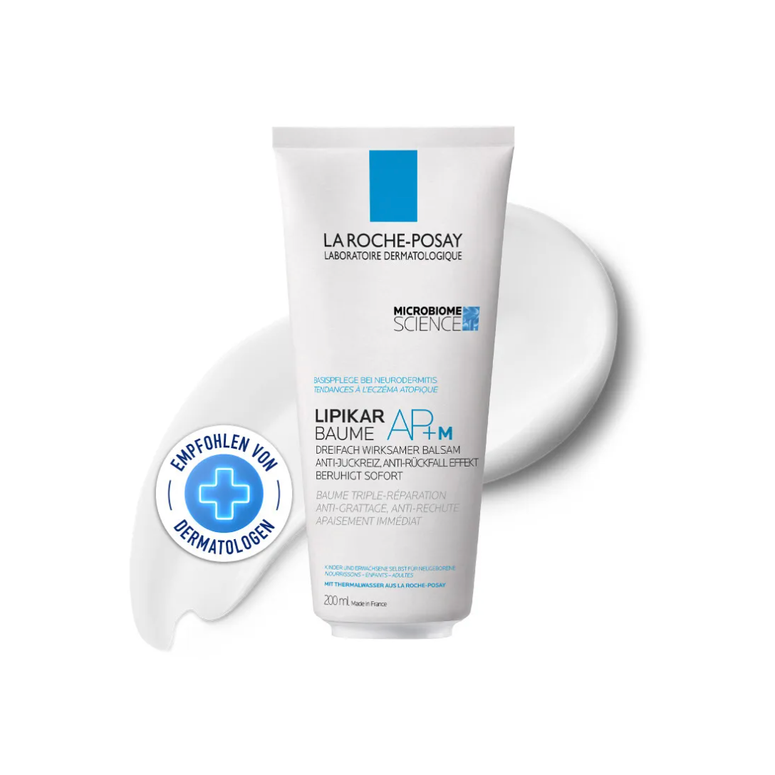 La Roche-Posay Lipikar Baume AP+M – Rückfettender Balsam für sehr trockene & zu Neurodermitis neigende Haut
