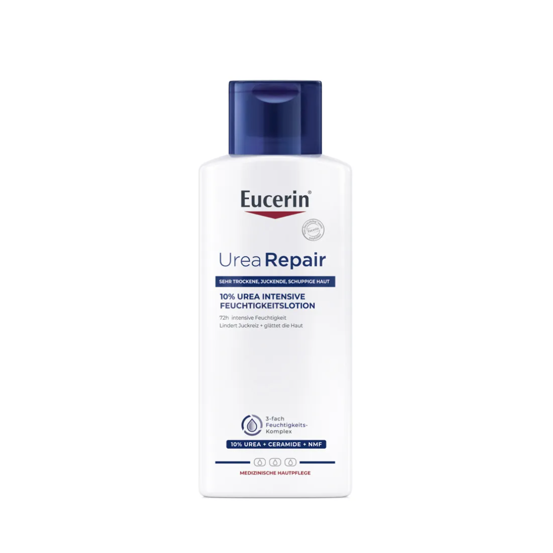 Eucerin UreaRepair PLUS Lotion 10 % – Intensivpflege für sehr trockene & raue Haut